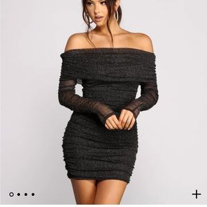 WINDSOR off the shoulder glam dress NWT